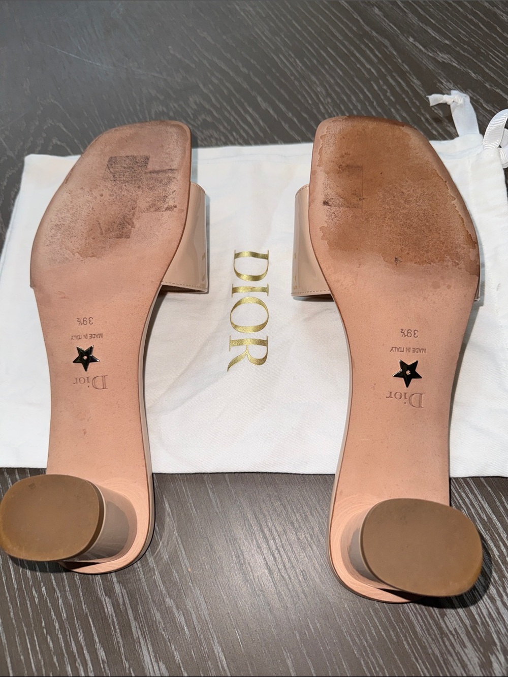 Christian Dior C’est Beige Mule Sandals with Square Toe - Picture 11 of 11